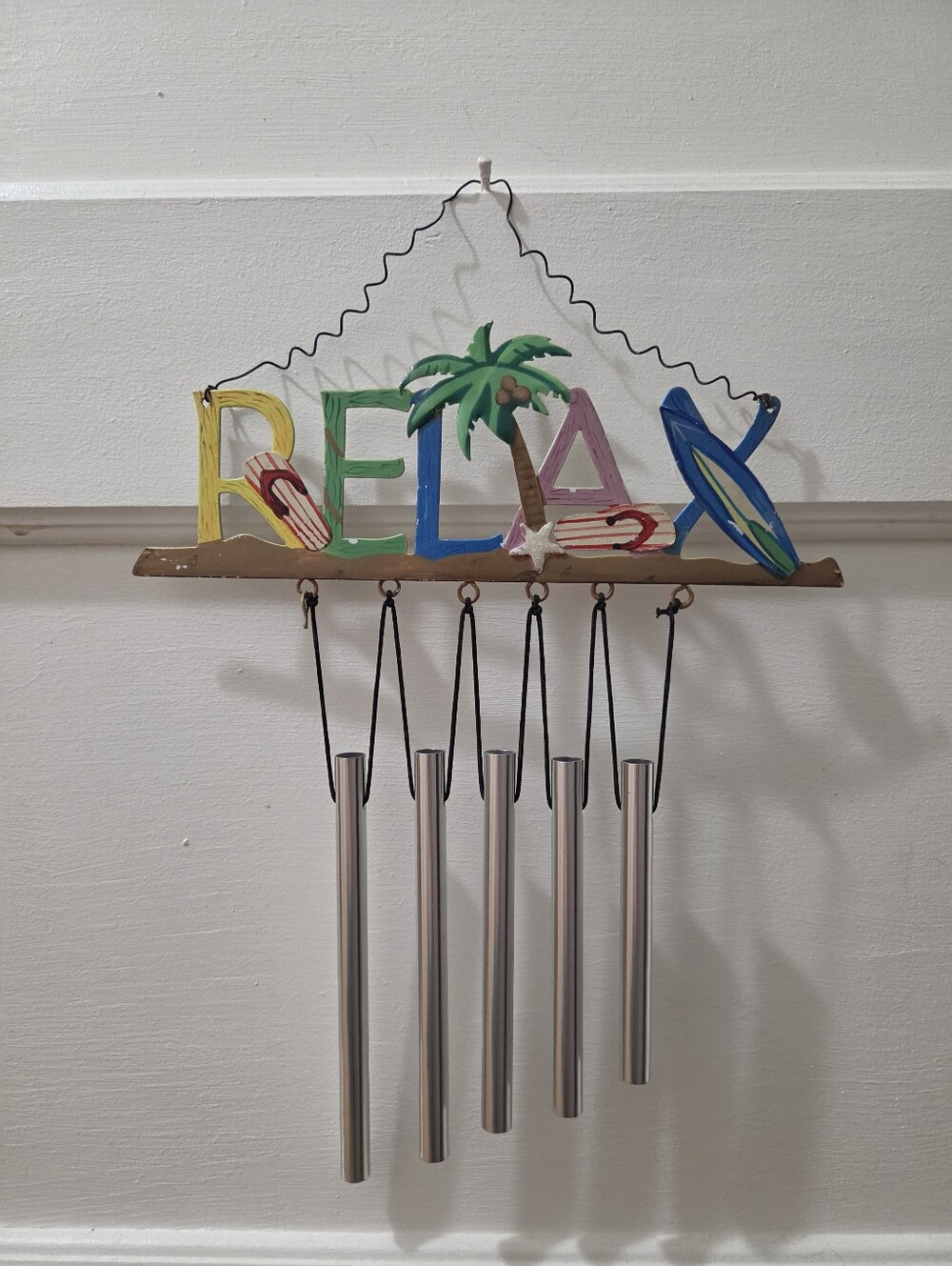 Tropical Beach Relaxing Wind Chime Hanging Ornament. Home Decor